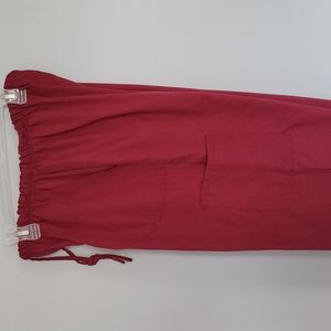 Burgandy Scrub Pants